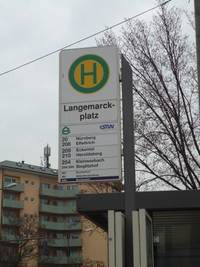 Bushalt Langemarckplatz (stadtauswärts)